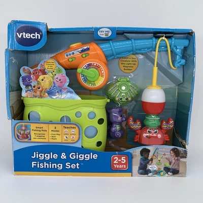 VTech Jiggle & Giggle Fishing Set DAMAGED BOX - Image 1 of 4