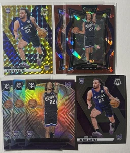 Devin Carter RC Lot (7) 2024-25 Mosaic Yellow Select Red Ice Certified Kings - Picture 1 of 1
