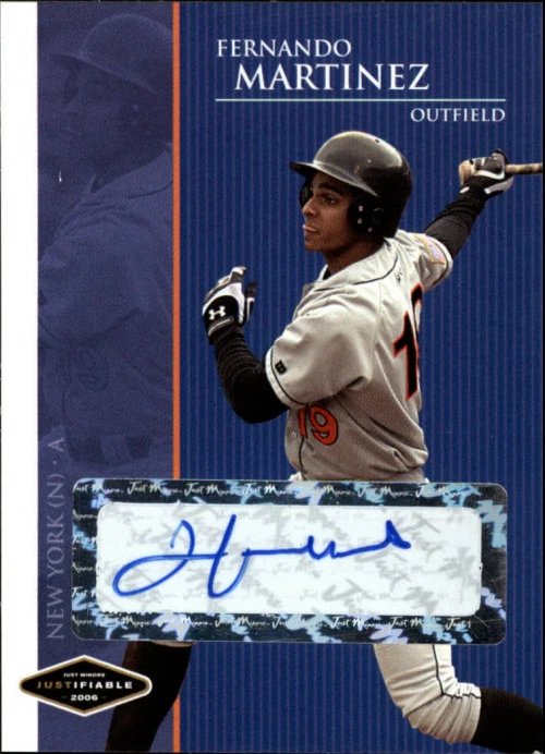 2006 Justifiable Autographs #25 Fernando Martinez Auto - BB - Image 1 of 1