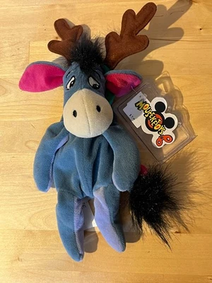 Disney Store Winnie The Pooh Eeyore Bean Bag Plush 8" New Mouseketoys - Image 1 of 2