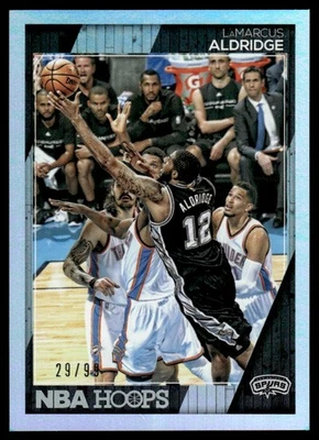 2016-17 NBA Hoops Silver Holo Lamarcus Aldridge 29/99 San Antonio Spurs #122 - Image 1 of 2