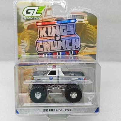 Green Light 1:64 Kings of Crunch Special Edition -1990 Ford F-350 NYPD varnish - Image 1 of 4