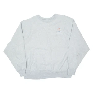 Vintage CHAMPION REVERSE WEAVE Castle Pines Capital Mens Sweatshirt Grey 90s M - Picture 1 of 6