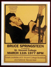 BRUCE SPRINGSTEEN - Trading Card #07 - St Vincent College