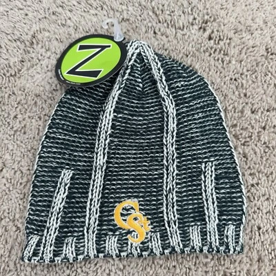 Colorado State Rams Beanie Zephyr Womens Woven Green Gold Logo Knit Cap NWOT NOS - Image 1 of 4