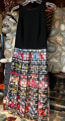 CARMEN MARC VALVO женщины размер 6 без рукавов черный классический коктейльное/вечернее платье - Изображение 1 из 4