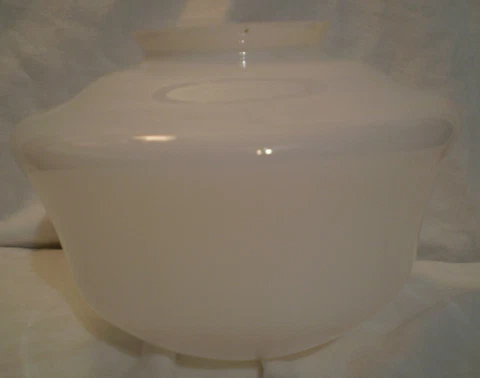 Vintage School house Light Shade Globe White 3 ¾ Fitter #4 Cover
