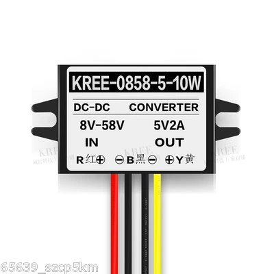 DC 12V/24V/36V/48V(8V-58V) to 5V 2A DC-DC Converter Step Down Buck Module  - Image 1 of 2
