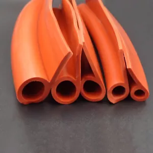 Sellos de horno junta de cocina junta de puerta cinta de sellado perfiles P rojo silicona goma - Imagen 1 de 7