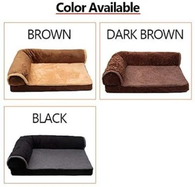 Pet Dog Bed Lounge L Shaped Sofa Style Comfortable Streamlined Design - Image 1 of 4