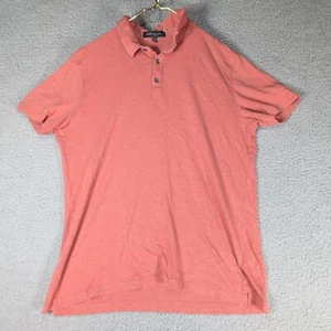 Robert Barakett Polo Mens Size Large Pink Salmon Short Sleeve Polo Shirt - Picture 1 of 6