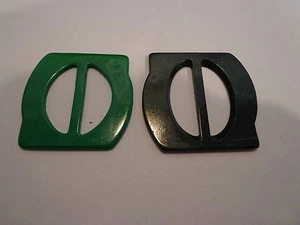 Lot of 15 Vintage Green Buckles Slides Unused USA Seller Sewing Crafts - Picture 1 of 4