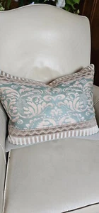 1 Big 19 1/2 X 24 1/2 Mariano Fortuny pillow Corone pattern  - Picture 1 of 7