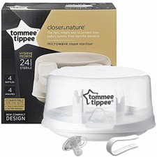 Tommee Tippee Closer to Nature Microwave Steam Steriliser Holds 