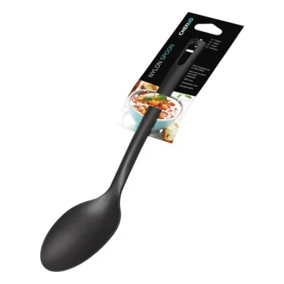 Chef Aid Nylon Solid Spoon Non-Stick Cooking Baking Kitchen Utensil - Black - Image 1 of 2