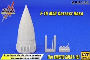 KASL Hobby 1/48 F-16 MLU nariz correcta para kits de oro cinético - Imagen 1 de 1