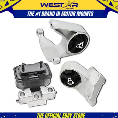 Se adapta a Chrysler Sebring 2001-2006 excepto cupé 2,4 L 2,7 L motor y montaje de transmisión 3 piezas Foto 1 de 3