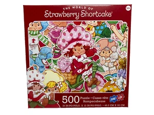 The World of Strawberry Shortcake 500 piezas rompecabezas inspirado en los 80 aspecto vintage NUEVO - Imagen 1 de 3