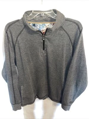 Margaritaville Mens Running Jacket Size Large Gray Zip Collar Long Sleeve - Image 1 of 4