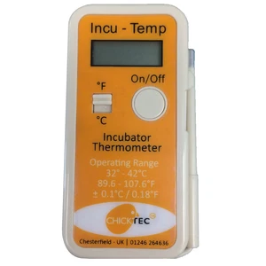 CHICKTEC INCU-TEMP DIGITAL INCUBATOR THERMOMETER Poultry Range 32-43 Degrees C - Picture 1 of 1
