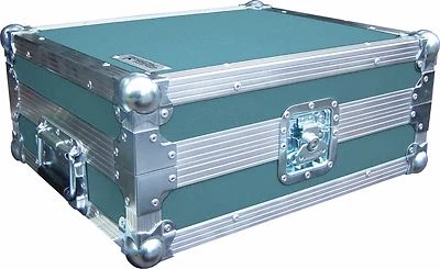 Technics SL1210 Turntable DJ Deck Swan Flight Case (Turquoise Rigid PVC) - Image 1 of 4