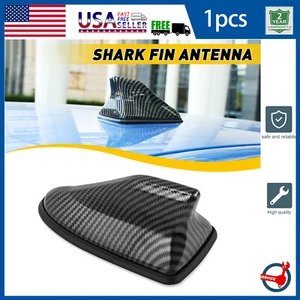 Carbon Fiber Shark Fin Car Roof Antenna Radio FM/AM Signal Aerial Accessories - Picture 1 of 18