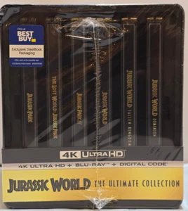 Jurassic World Ultimate Collection Steelbook - New - 4K UHD, Blu-Ray, Digital - Foto 1 di 6