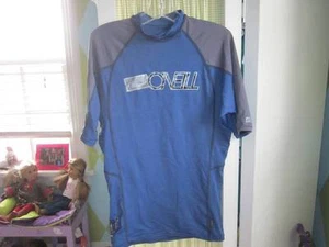 O'NEILL boys ss rash guard blue gray Sz Large - Picture 1 of 6