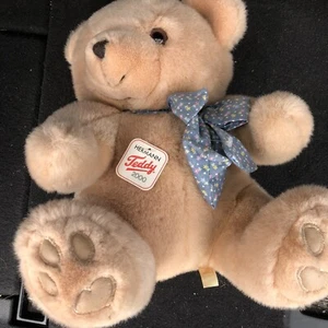 Hermann Teddy Original 38cm Golden Bear &Ribbon. New 2000 - Picture 1 of 8