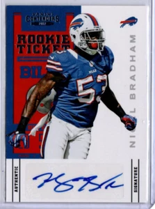 2012 Contenders Football Rookie Ticket Variation Nigel Bradham ROOKIE AUTO BILLS - Picture 1 of 1
