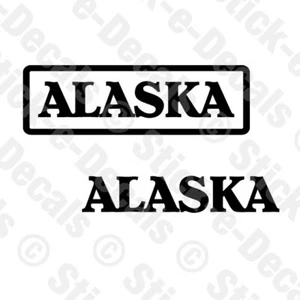 ALASKA State Vinyl Decal for Truck Car Camper Window Sticker JDM 2 options - Picture 1 of 6