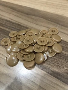 Light Brown Teak Screw Caps X 30 Cheapest On Here Do The Maths! - Picture 1 of 1