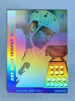 Wayne Gretzky 1991 Upper Deck Award Winner Holograms #AW1 Art Ross Hockey Card - Image 1 of 2
