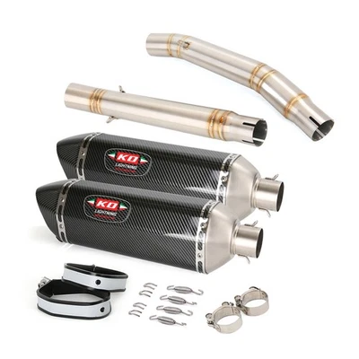 Silenciador escape izquierdo derecho tubo medio escape para Suzuki Hayabusa GSX1300R 2008-20 Foto 1 de 4