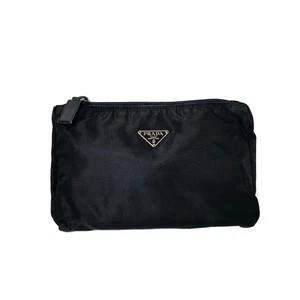 Auth PRADA - Black Nylon Pouch - Picture 1 of 9