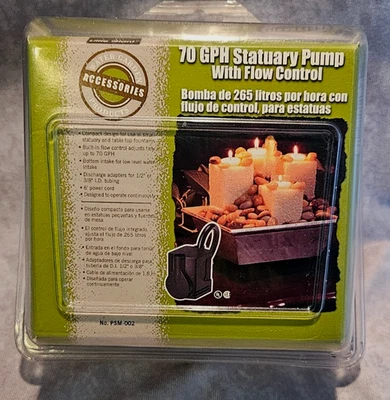 Little Giant Statuary 喷泉泵 70 GPH PSM-002 全新 — 第 1/3 张图片