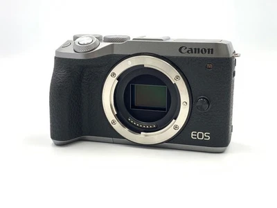 Near Mint Canon EOS M6 Mark II 32.5 MP Digital Mirrorless Camera Silver #C036 - Image 1 of 3