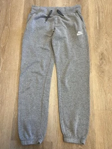 Nike Sweatpants Youth Large Gray Fleece Joggers Athletic Lounge Casual Pants - Picture 1 of 10
