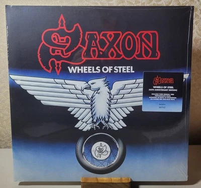 SAXON Wheels of Steel  LE 2P Red & Blue Vinyl RSD (Sealed & New) - Image 1 of 2