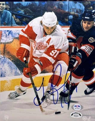 谢尔盖·费德罗夫签名 8 x 10 照片 - 红翼,名人堂 - PSDA/DNA 认证 — 第 1/4 张图片