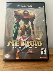 Metroid Prime (Nintendo GameCube, 2004) Hülle, Handbuch, Diskette - Bild 1 von 4