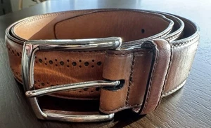 Allen Edmonds Manistee Leder Herren Gürtel Gr. 38 Walnussbraun - Bild 1 von 8