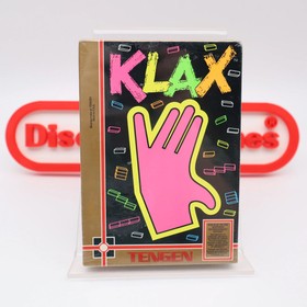 NES Nintendo TENGEN'S KLAX - NEW & Factory Sealed with Authentic V-Overlap Seam!