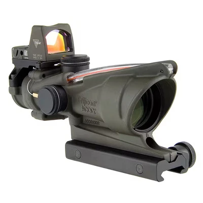 Retícula Trijicon 4x32 ACOG Dual Illum Red Chevron .223 con montaje de perilla Colt - 569 Foto 1 de 2