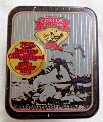 Conlon Collection Baseball Card Set 1994 Edition Tin 1995 Prototype Cards - Image 1 of 4