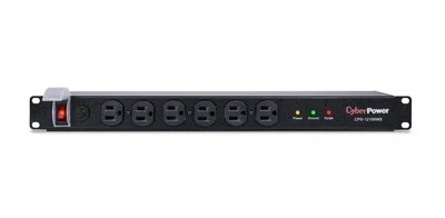 CyberPower CPS1215RMS 120V/15A 12 Outlets 1U Rackmount  Surge Protector - Image 1 of 4