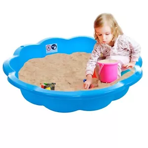 EXTRA LARGE PLASTIC SANDPIT CHILDREN& PETS COOLING PADDLING POOL PLAY AREA PIT - Picture 1 of 4