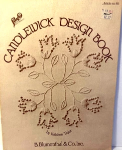 CANDLEWICK DESIGN BOOK. LILY CRAFT PRODUCTS. CANDLEWICKING DESIGN 1982 - Picture 1 of 3