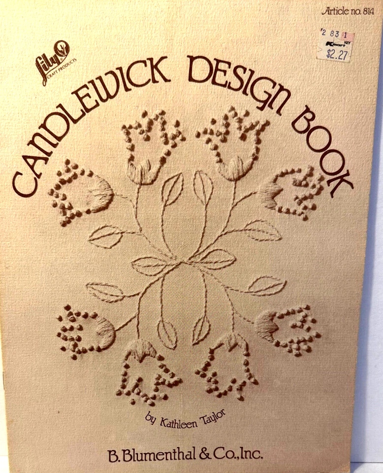 CANDLEWICK DESIGN BOOK. LILY CRAFT PRODUCTS. CANDLEWICKING DESIGN  1982 - Image 1 of 3