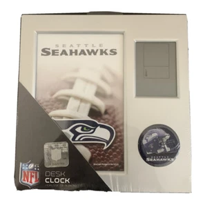 Seattle Seahawks Desk Clock - Picture 1 of 2